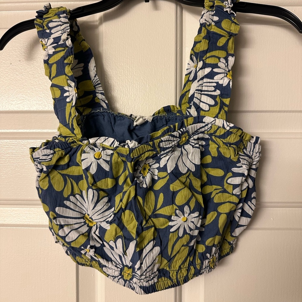 Aerie Floral Crop Top Tank - Women’s Small